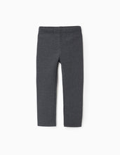 Carregar imagem no visualizador da galeria, Leggings Cardadas para Menina, cinza Zippy

