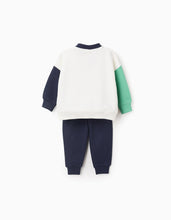 Carregar imagem no visualizador da galeria, Fato de Treino de Algodão para Bebé Menino &#39;Mickey&#39;, Azul/Branco/Verde Zippy
