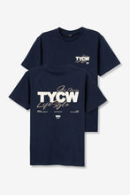 Carregar imagem no visualizador da galeria, T-shirt azul casual TYCW
