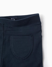 Carregar imagem no visualizador da galeria, Jeggings Cardadas Flare Fit para Menina, Azul Escuro Zippy

