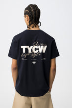 Carregar imagem no visualizador da galeria, T-shirt azul casual TYCW
