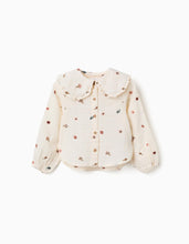 Carregar imagem no visualizador da galeria, Blusa em algodão com flores para menina

