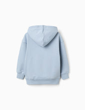 Carregar imagem no visualizador da galeria, Sweat de algodão com capuz e estampado Art Thinker para menino, azul
