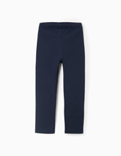 Carregar imagem no visualizador da galeria, Leggings Cardadas para Menina, Azul Escuro Zippy

