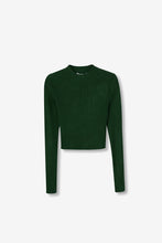 Carregar imagem no visualizador da galeria, Camisola Super Slim Canelada Verde
