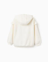 Carregar imagem no visualizador da galeria, Sweat Cardada com Capuz e Lantejoulas para Menina &#39;Stitch&#39;, Bege Zippy
