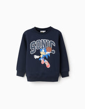 Carregar imagem no visualizador da galeria, Sweat Cardada, Sonic&#39;, Azul Escuro Zippy
