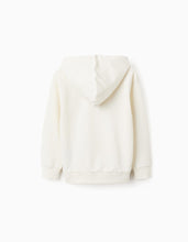 Carregar imagem no visualizador da galeria, Sweat de Algodão com Capuz &#39;Minecraft&#39;, Branco Zippy
