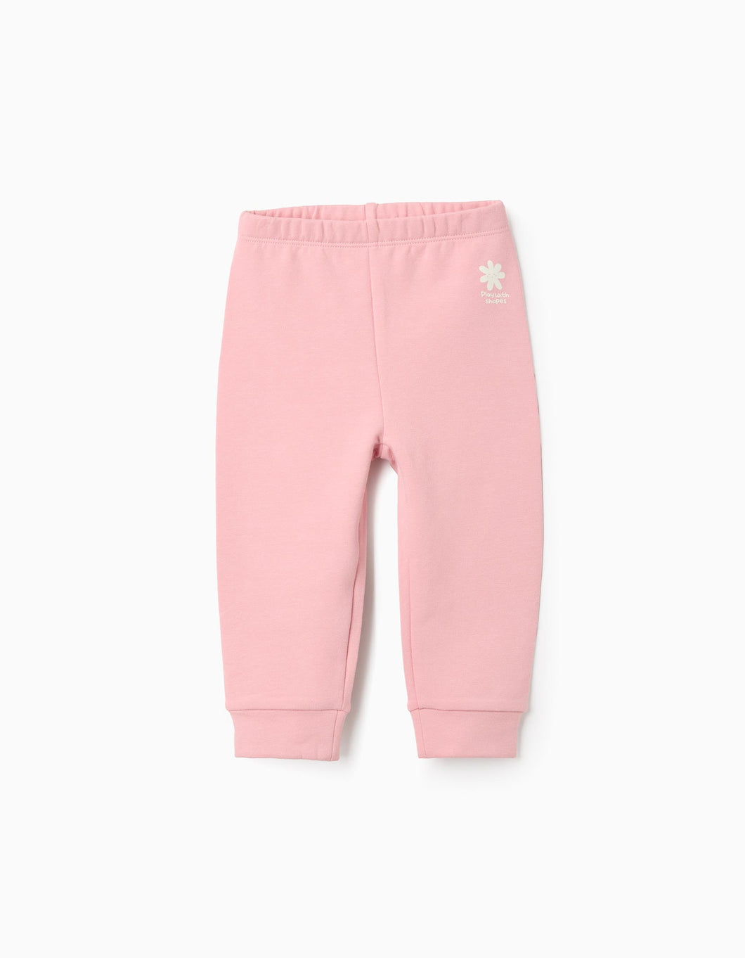 Joggers Cardados Detalhe Estampado, Rosa, Zippy