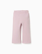 Carregar imagem no visualizador da galeria, Leggings à boca de sino cardadas para bebé menina, lilás
