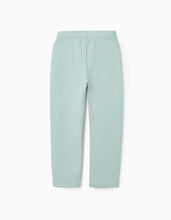 Carregar imagem no visualizador da galeria, Leggings Cardadas para Menina, Verde Água Zippy
