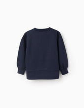 Carregar imagem no visualizador da galeria, Sweat com Estampado em Relevo para Menina &#39;Laços&#39;, Azul Escuro Zippy
