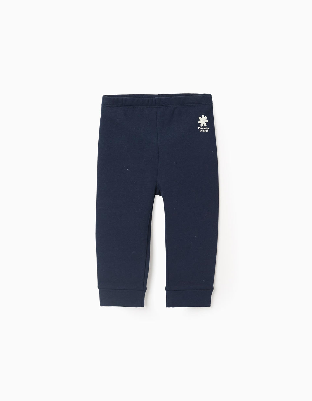 Joggers Cardados Detalhe Estampado, Azul Marinho, Zippy