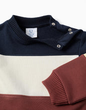 Carregar imagem no visualizador da galeria, Sweat de felpa colour block para bebé menino, multicolor
