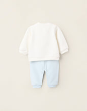Carregar imagem no visualizador da galeria, Sweat + Calças Cardadas para Recém-Nascido &#39;Mickey&#39;, Branco/Azul Zippy
