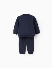 Carregar imagem no visualizador da galeria, Fato de Treino Cardado para Bebé Menino &#39;Hi&#39;, Azul Escuro
