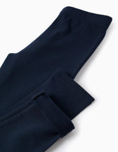 Carregar imagem no visualizador da galeria, Leggings Cardadas para Menina, Azul Escuro Zippy

