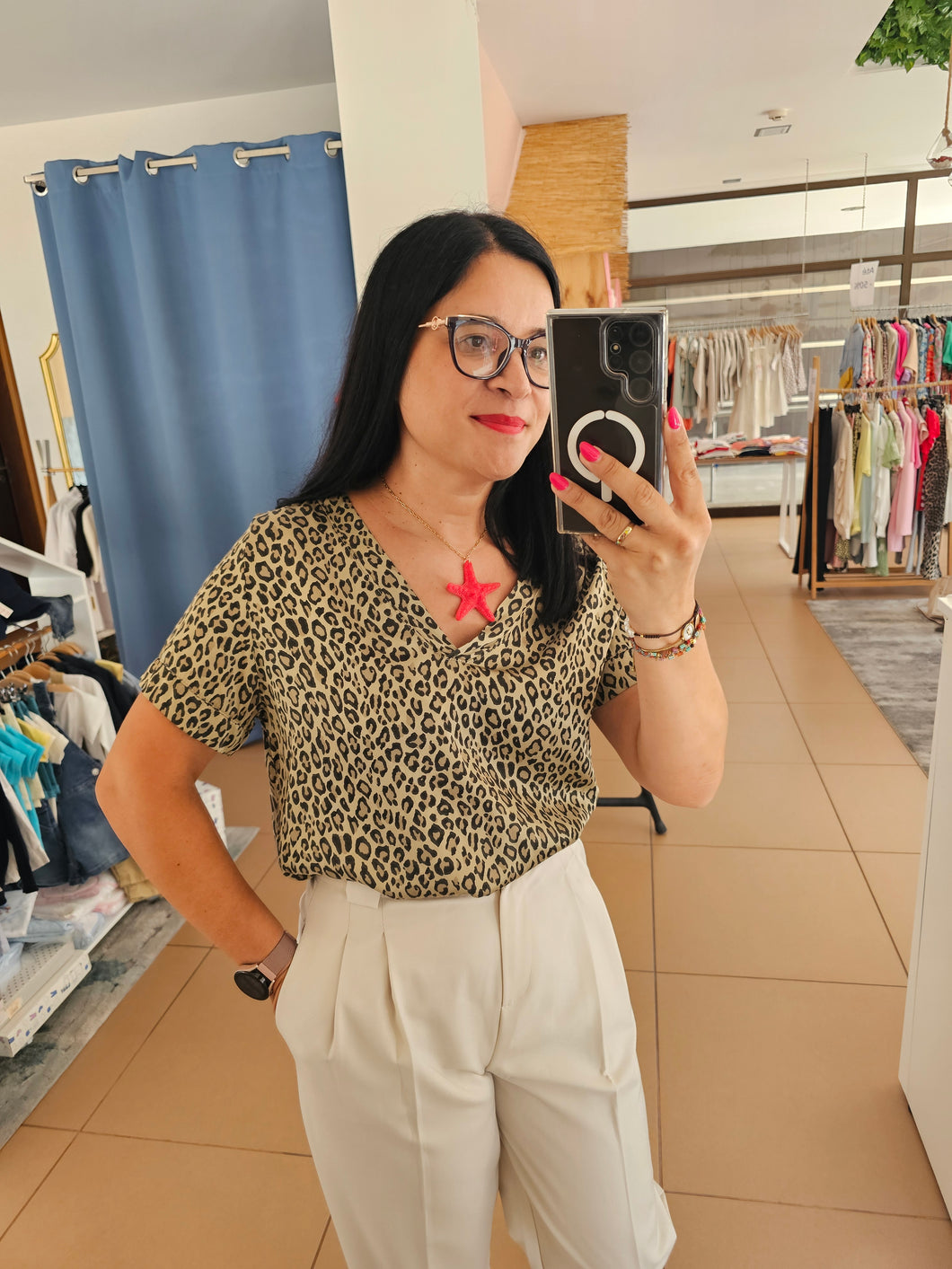Blusa Print Animal