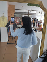 Carregar imagem no visualizador da galeria, Casaco Malha Azul
