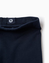 Carregar imagem no visualizador da galeria, Leggings Cardadas para Menina, Azul Escuro Zippy
