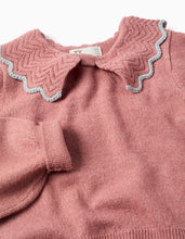 Carregar imagem no visualizador da galeria, Camisola em malha menina, rosa Zippy
