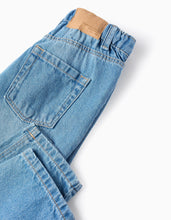 Carregar imagem no visualizador da galeria, Calças de Ganga em Algodão &#39;Baggy Fit&#39;, Azul Zippy

