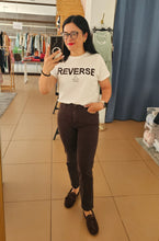 Carregar imagem no visualizador da galeria, Jeans Mom Slim Castanho Tiffosi
