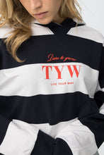 Carregar imagem no visualizador da galeria, Hoodie oversize listrado
