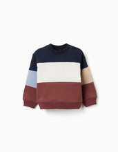 Carregar imagem no visualizador da galeria, Sweat de felpa colour block para bebé menino, multicolor
