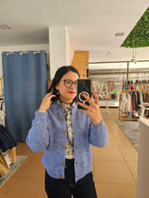 Carregar imagem no visualizador da galeria, Casaco Malha Azul
