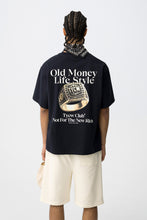 Carregar imagem no visualizador da galeria, T-shirt oversize azul-escuro
